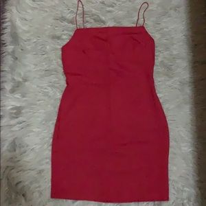 Red bodycon dress